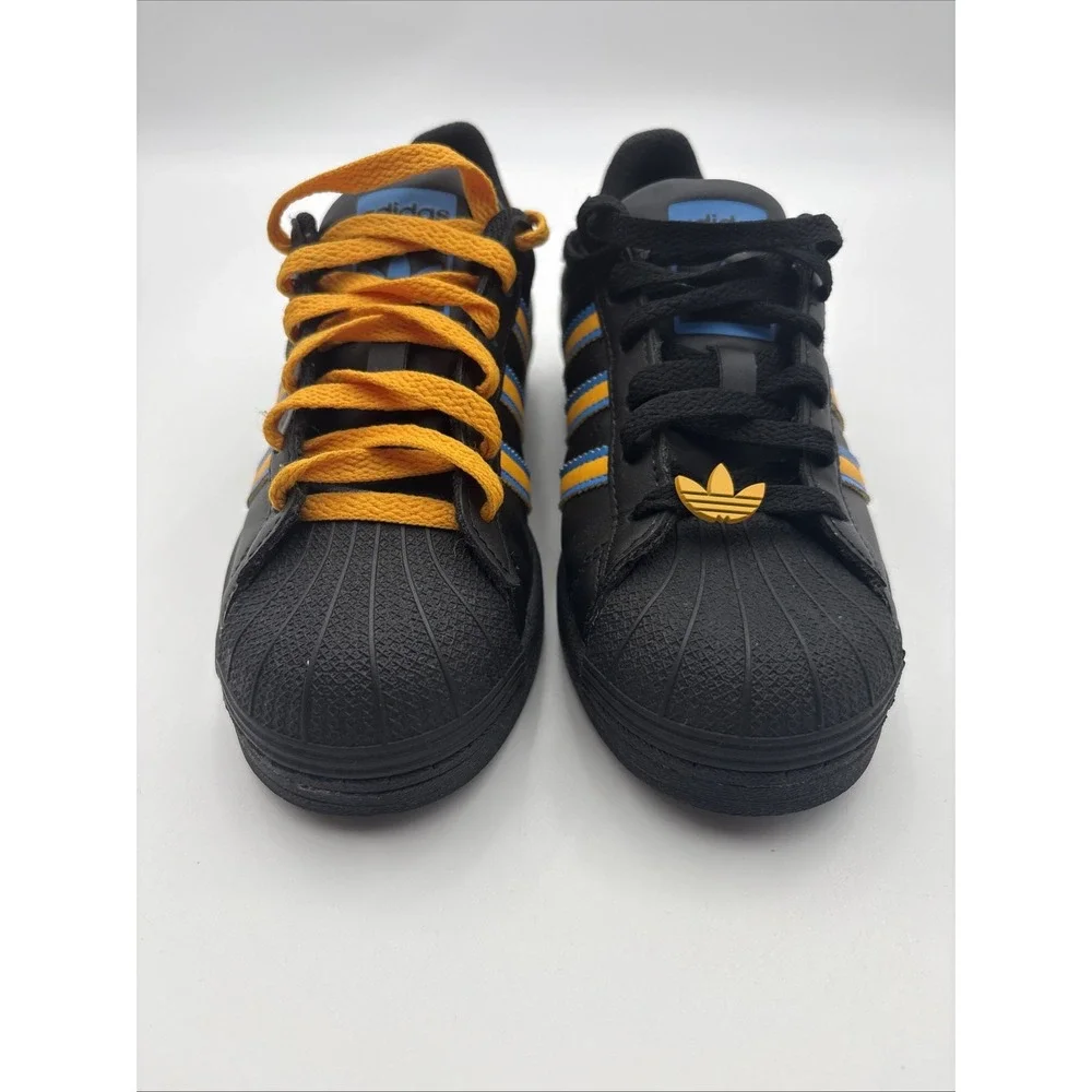 Adidas Originals Superstar UCLA Black Gold Blue Sneakers FZ5892 Mens 5 Y5